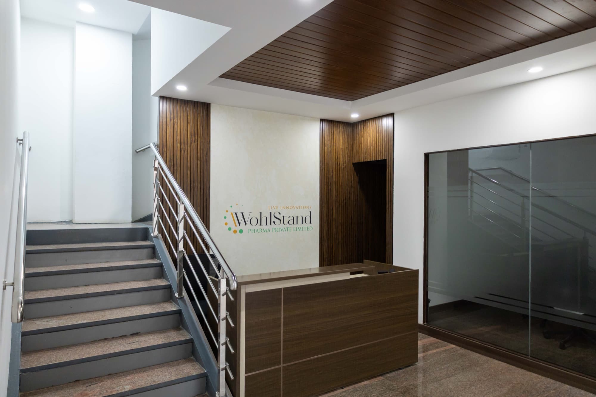 Reception with the WohlStand logo